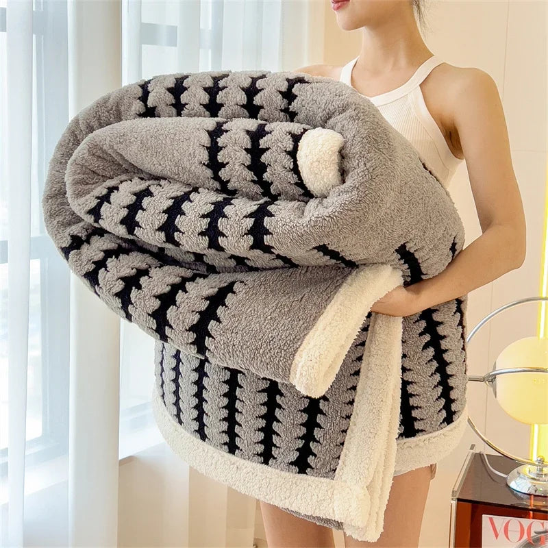 Aspen Plush Throw Blanket