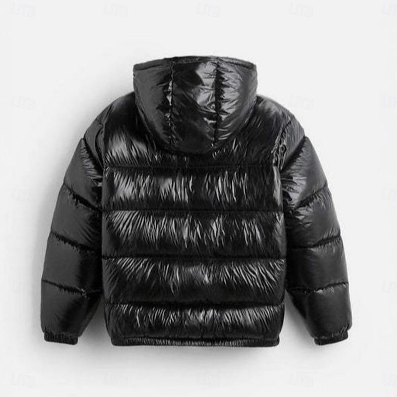 Men's Quilted Jacket with Hood | Warm & Windproof
