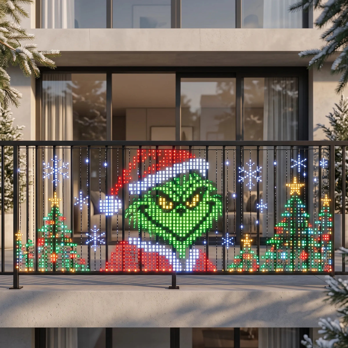 Tree Trunk Net Lights Outdoor | Smart App-Controlled LED Mesh