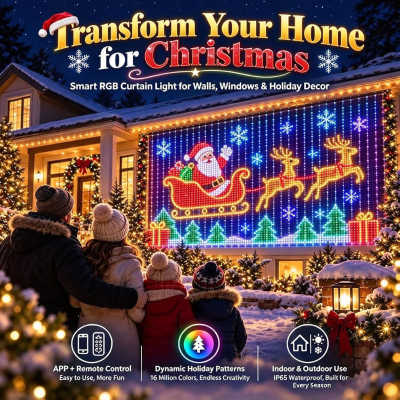 Tree Trunk Net Lights Outdoor | Smart App-Controlled LED Mesh