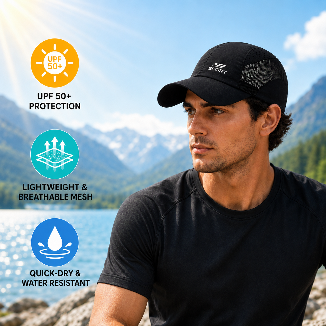 Celrien | Venlux UV-Rated Breathable Baseball Cap