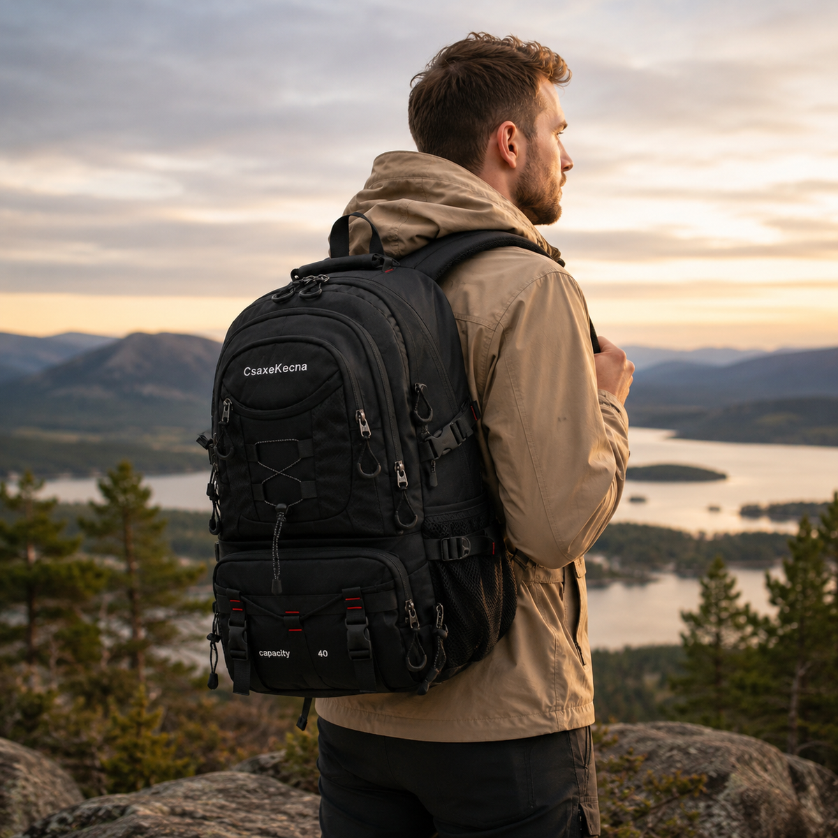 Celrien | BergTrail Pro 40L Hiking Backpack with USB Charging Port