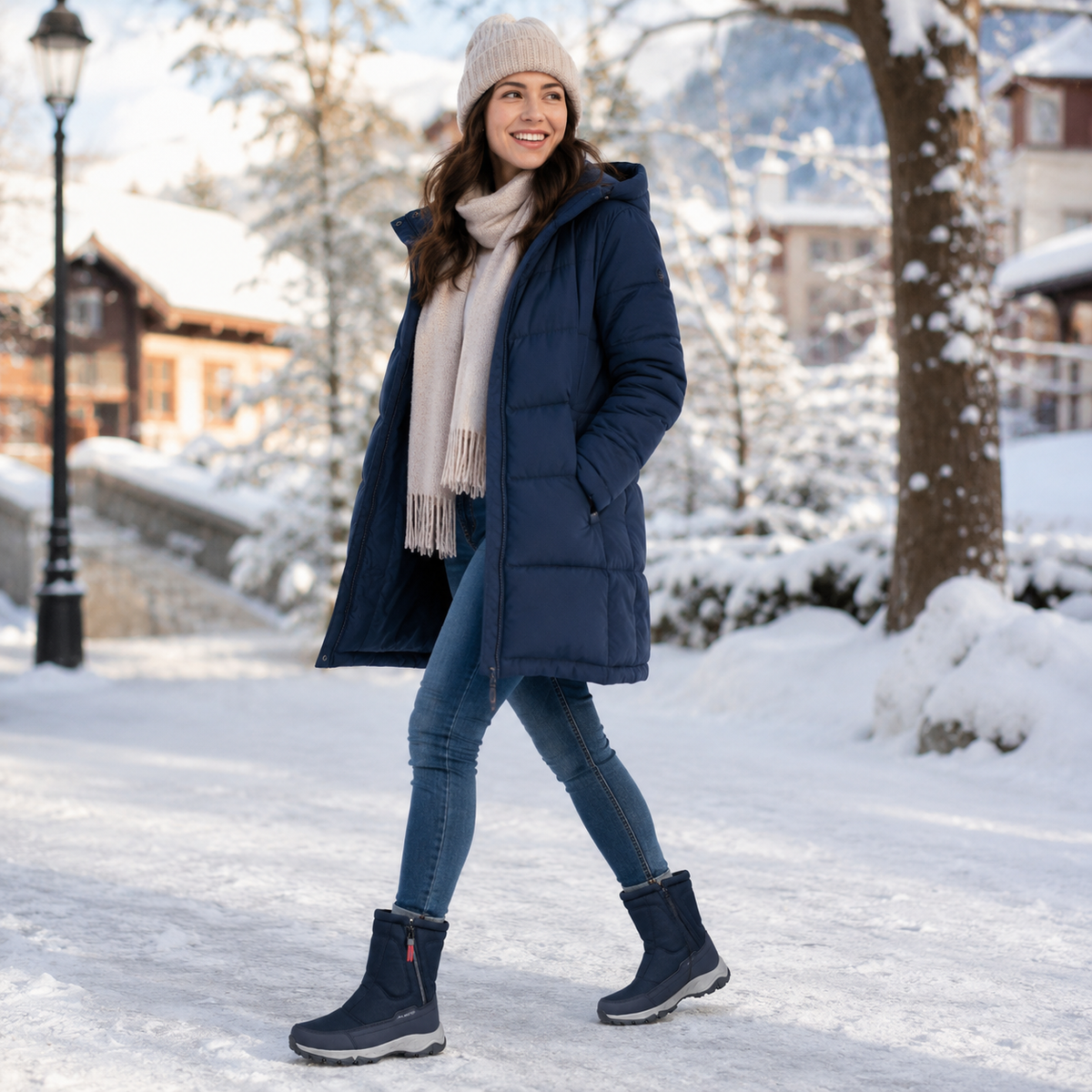Celrien | FrostTrek Urban Waterproof Winter Boots Women's Lined