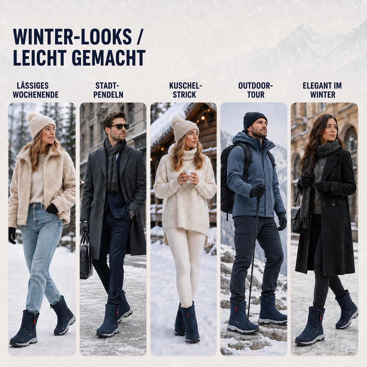 Celrien | FrostTrek Urban Waterproof Winter Boots Women's Lined