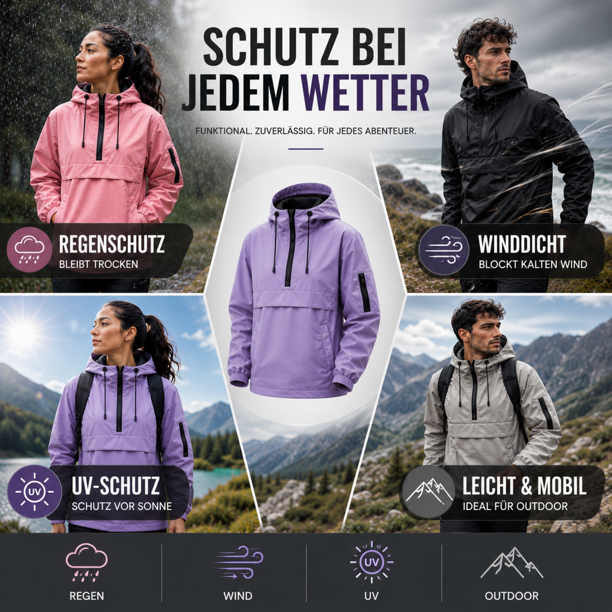Celrien | StormShield Water-Resistant All-Weather Parka with Hood