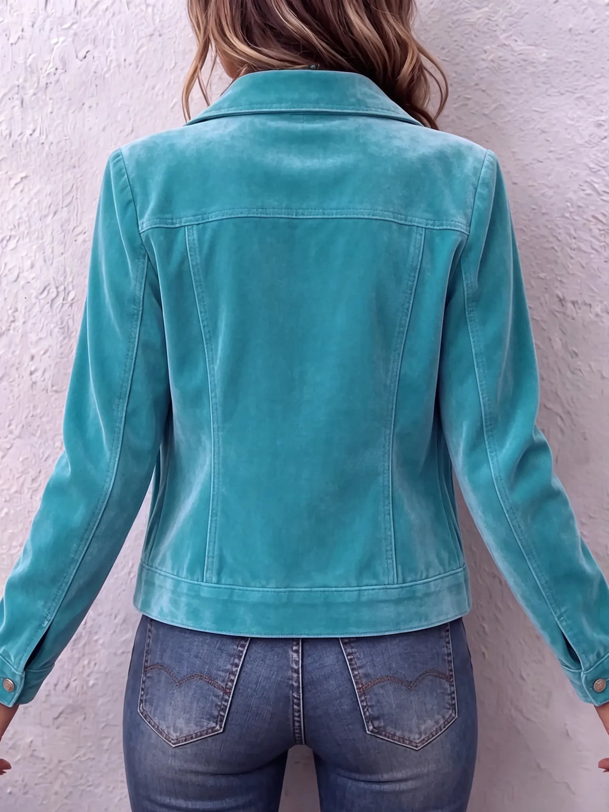 Vintage Wash Button Jacket