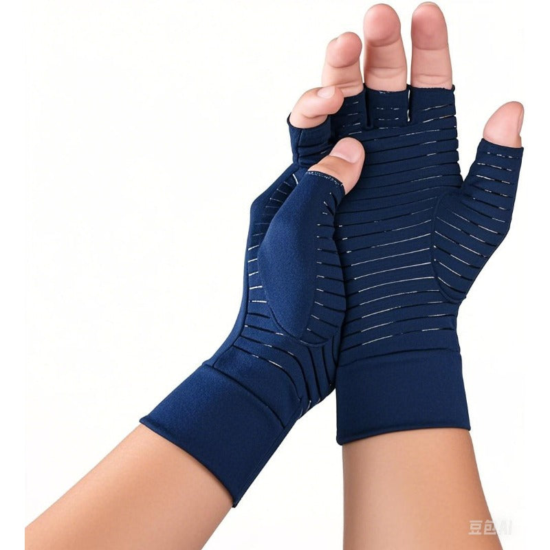Copper-Infused Compression Gloves – 1 Pair
