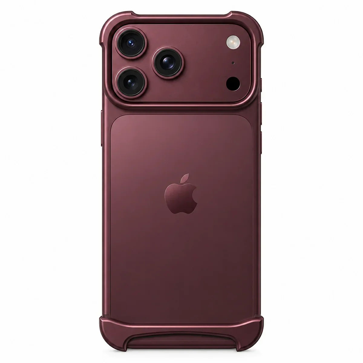 Slim aluminum iPhone bumper case with shockproof edge protection