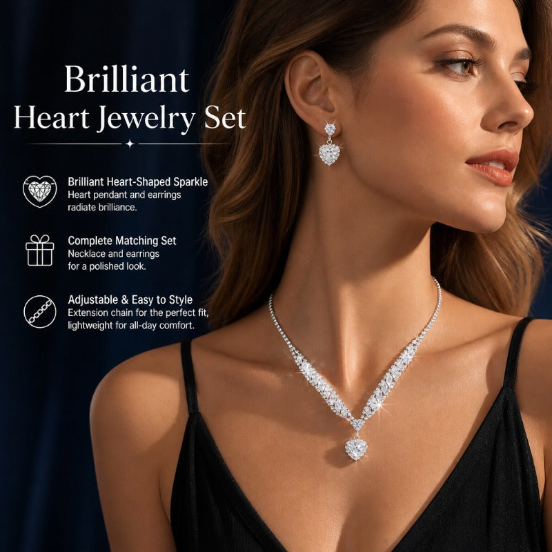 Sparkling Rhinestone Jewelry Set