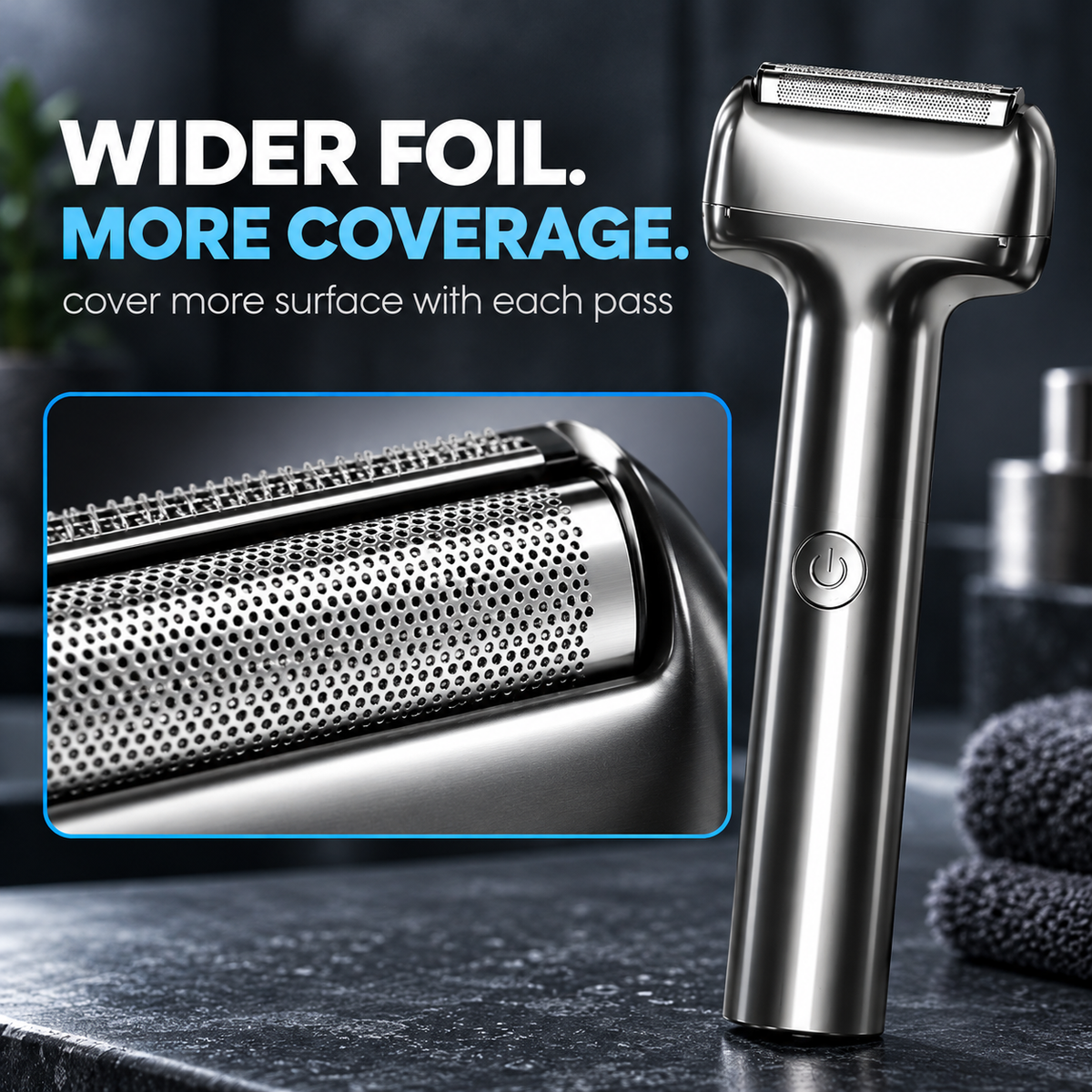 Men's Rechargeable Foil Electric Shaver – Efficient Close Shaving, Cordless Portable Wet & Dry Beard Razor for Daily Grooming