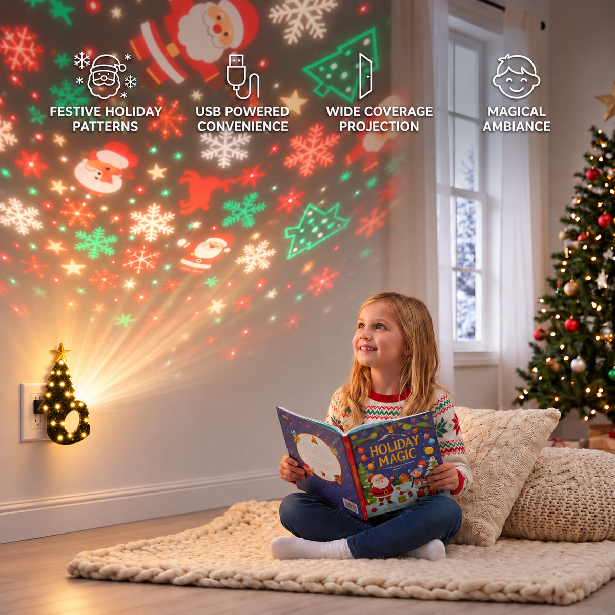 Christmas Tree Projector Lamp