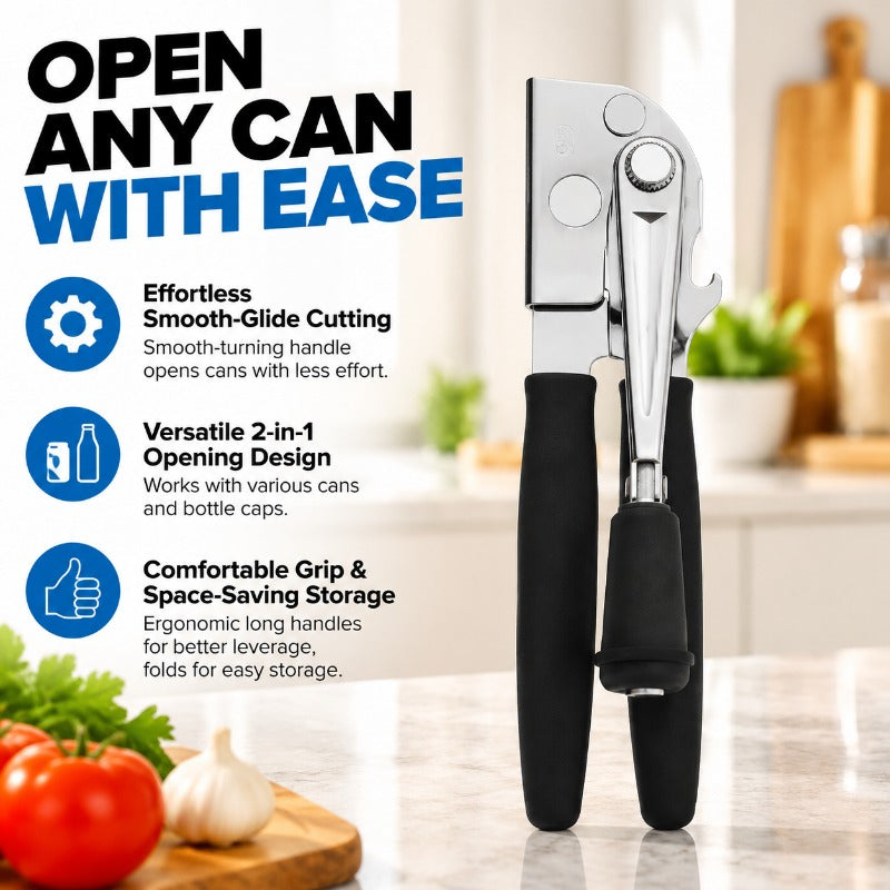Effortless Smooth Can Opener
