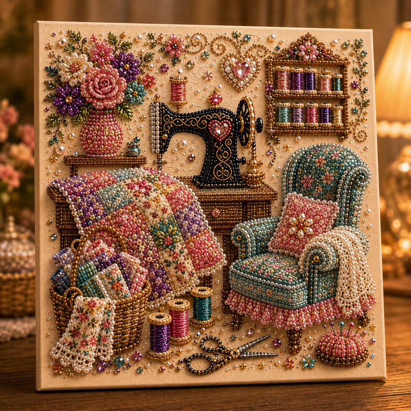 Sewing Room Diamond Painting Kit