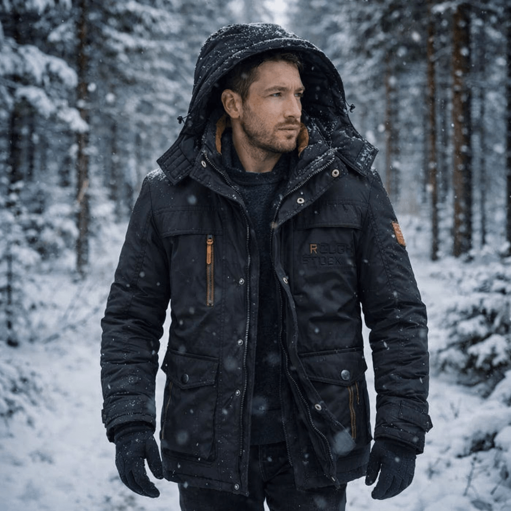 Padded Parka for Warmth & Protection on Cold Days