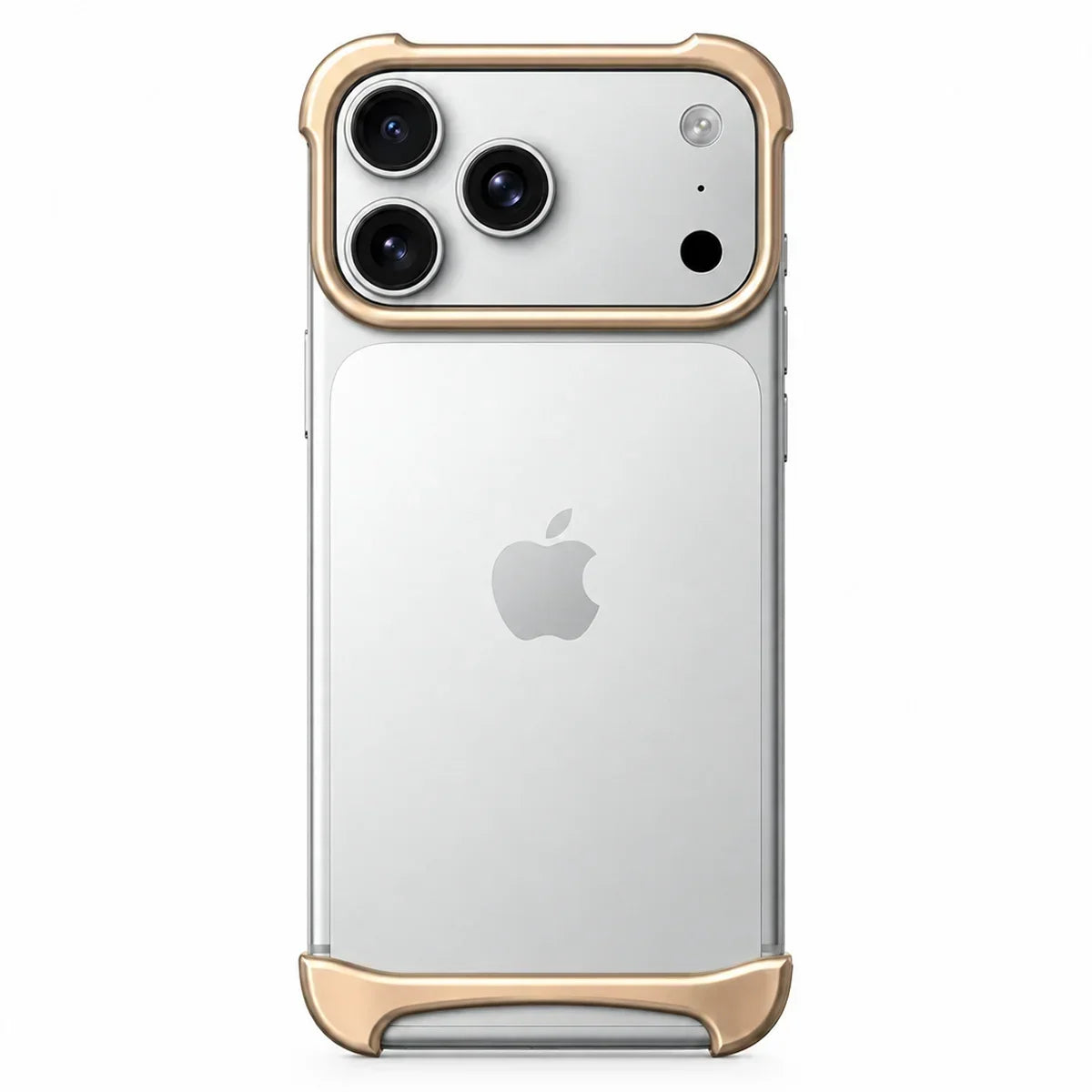 Slim aluminum iPhone bumper case with shockproof edge protection