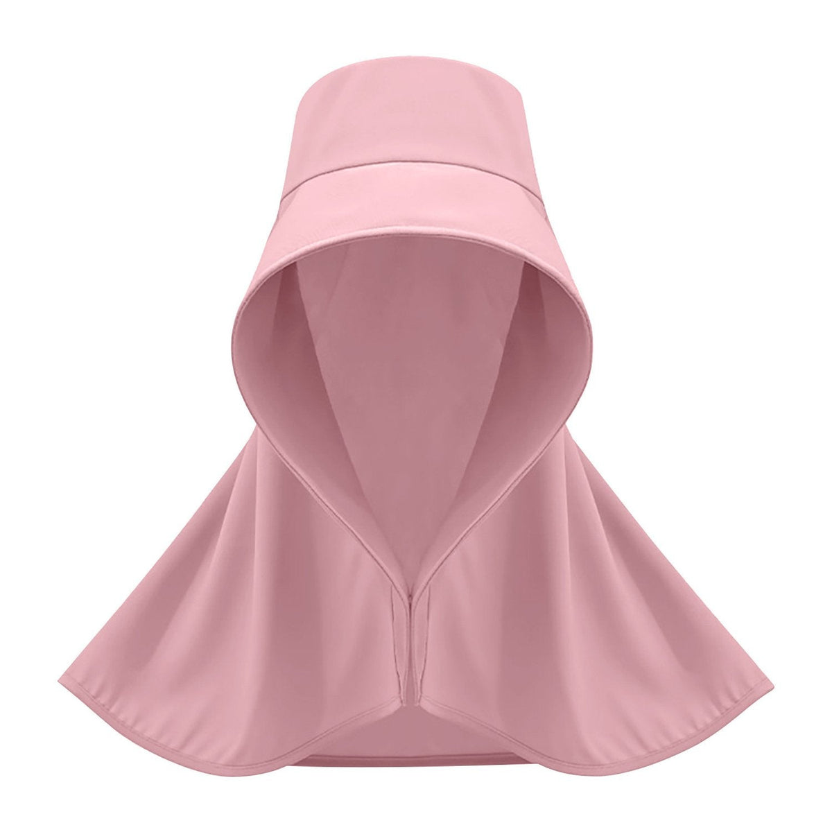 Wide Brim Sun Hat with Neck Flap and Ponytail Hole