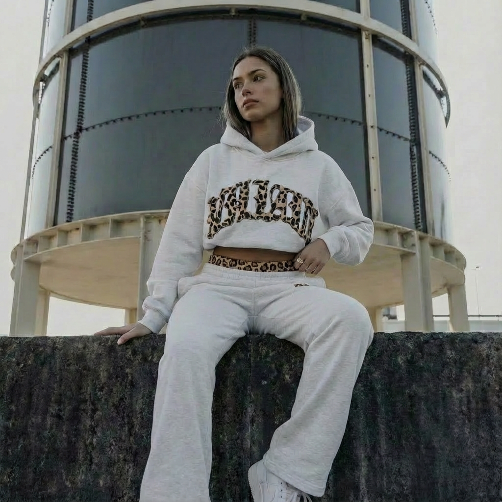 Leopard Lounge Set | Hoodie & Joggers with Leo Accent