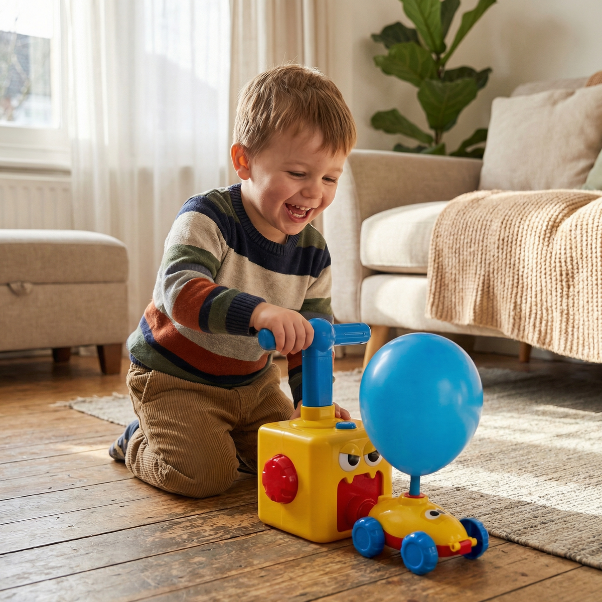 Balloon Launch Racing Car Toy
