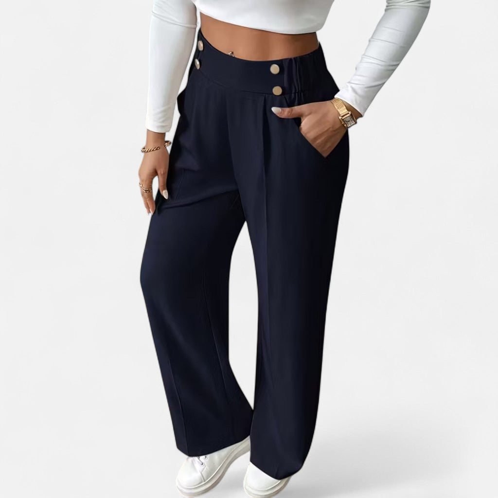 Celrien | Women’s High-Waist Straight Leg Trousers