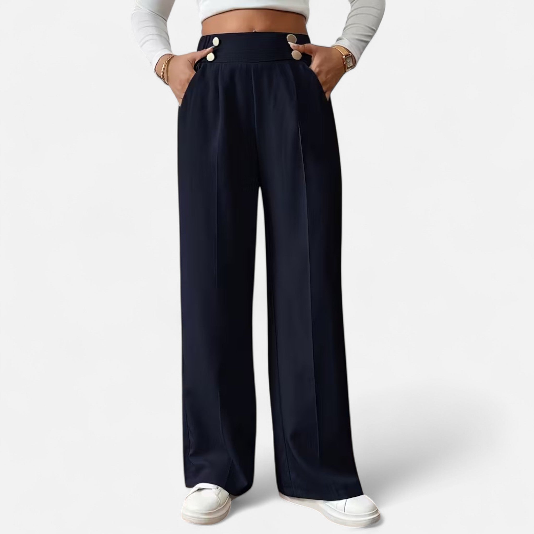 Celrien | Women’s High-Waist Straight Leg Trousers