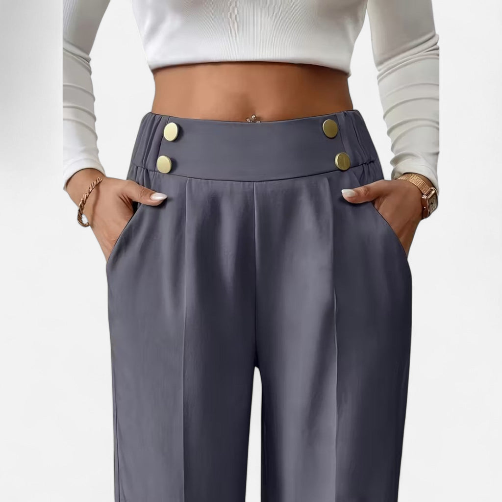 Celrien | Women’s High-Waist Straight Leg Trousers