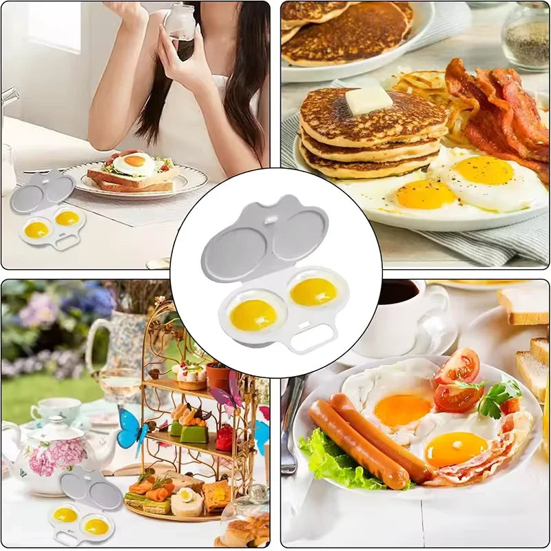 Double Cavity Microwave Egg Cooker