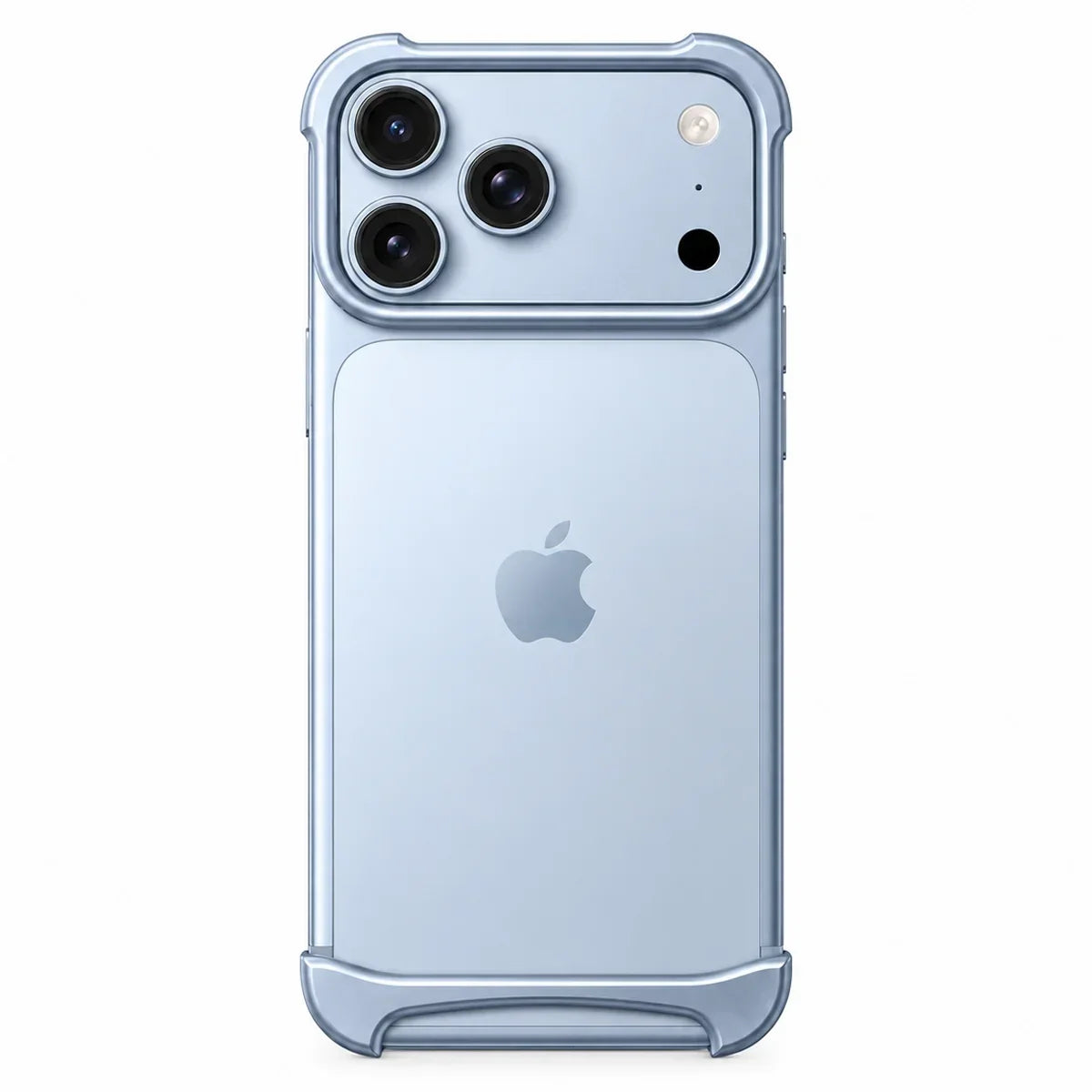 Slim aluminum iPhone bumper case with shockproof edge protection
