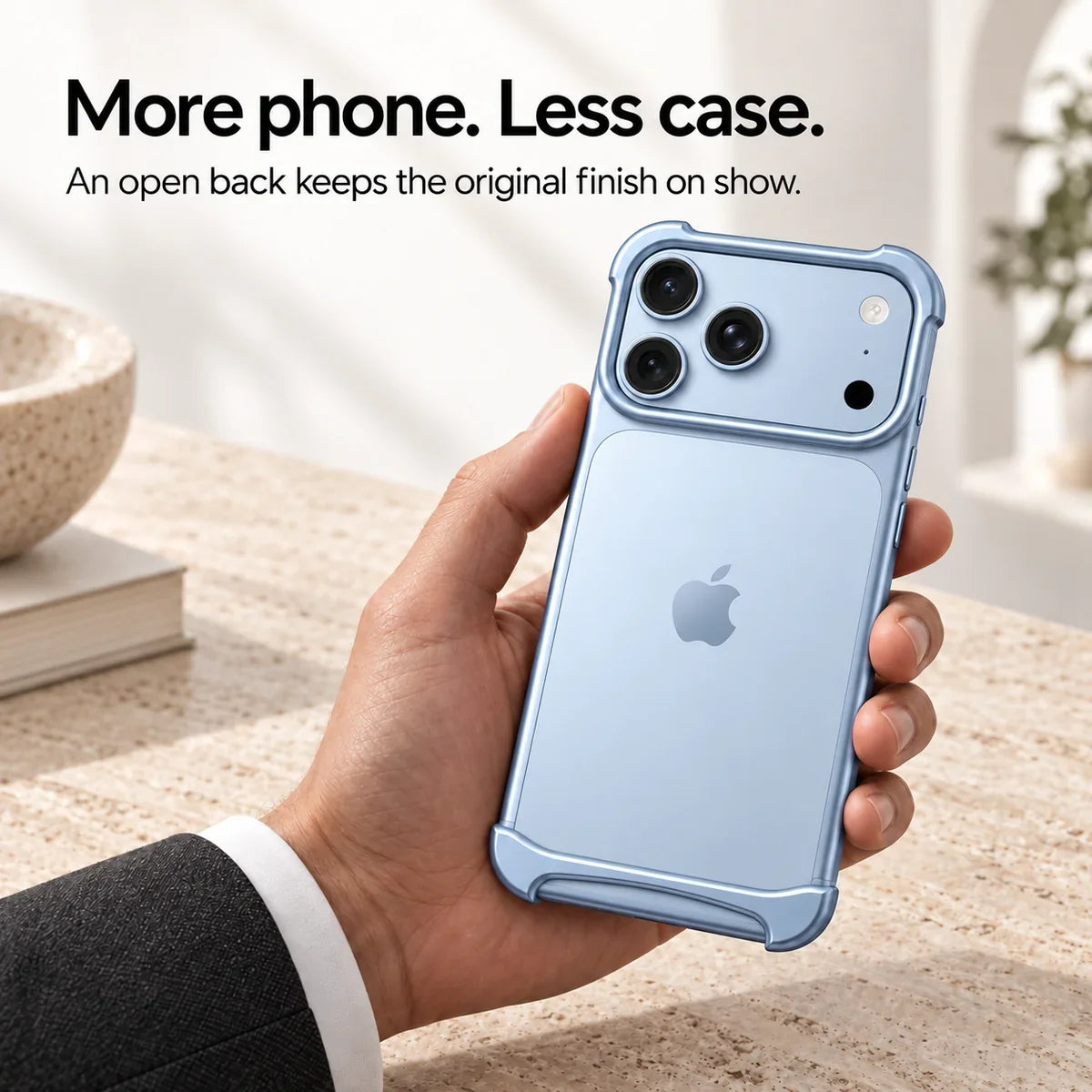 Slim Aluminum iPhone Bumper Case – Shockproof Minimal Protection