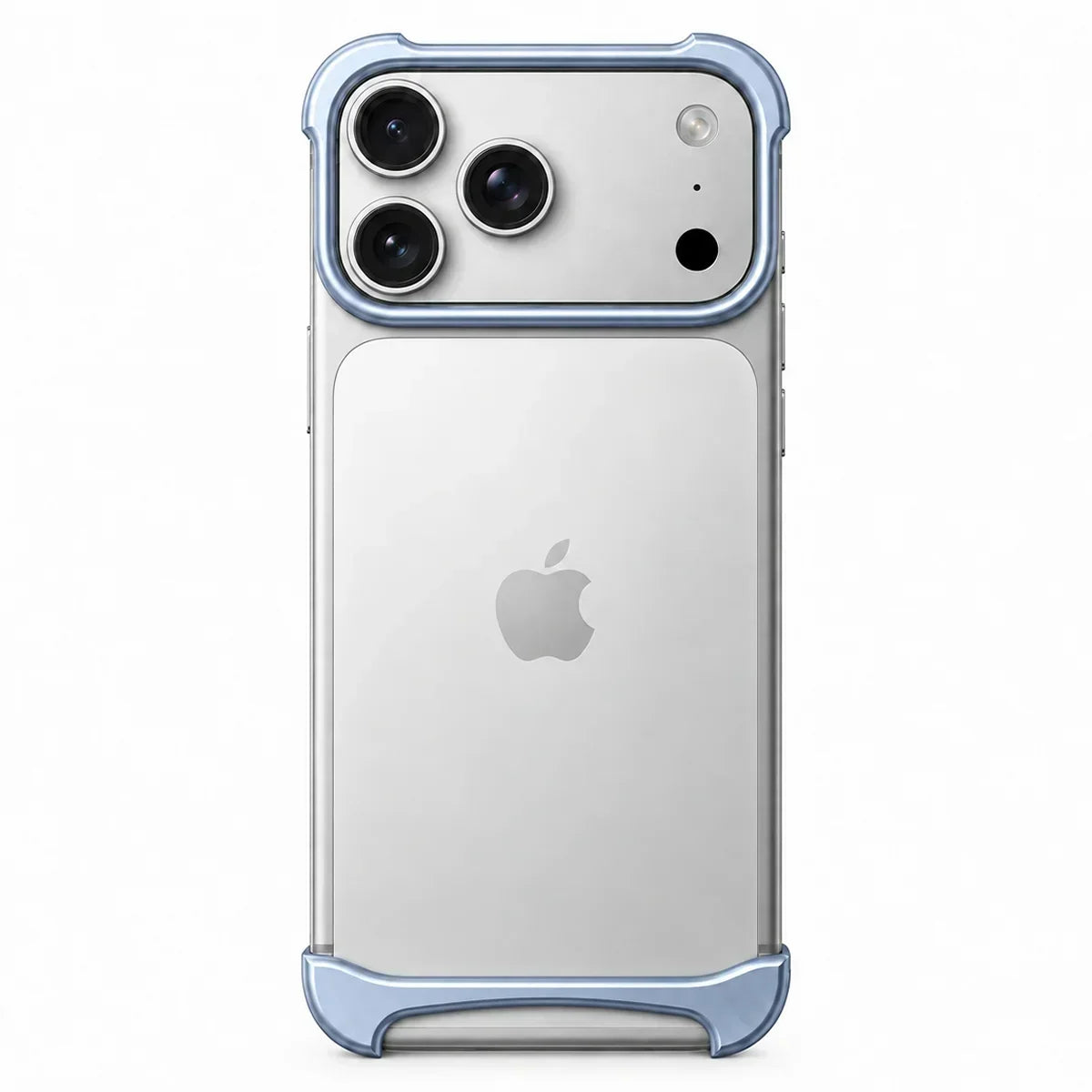 Slim aluminum iPhone bumper case with shockproof edge protection