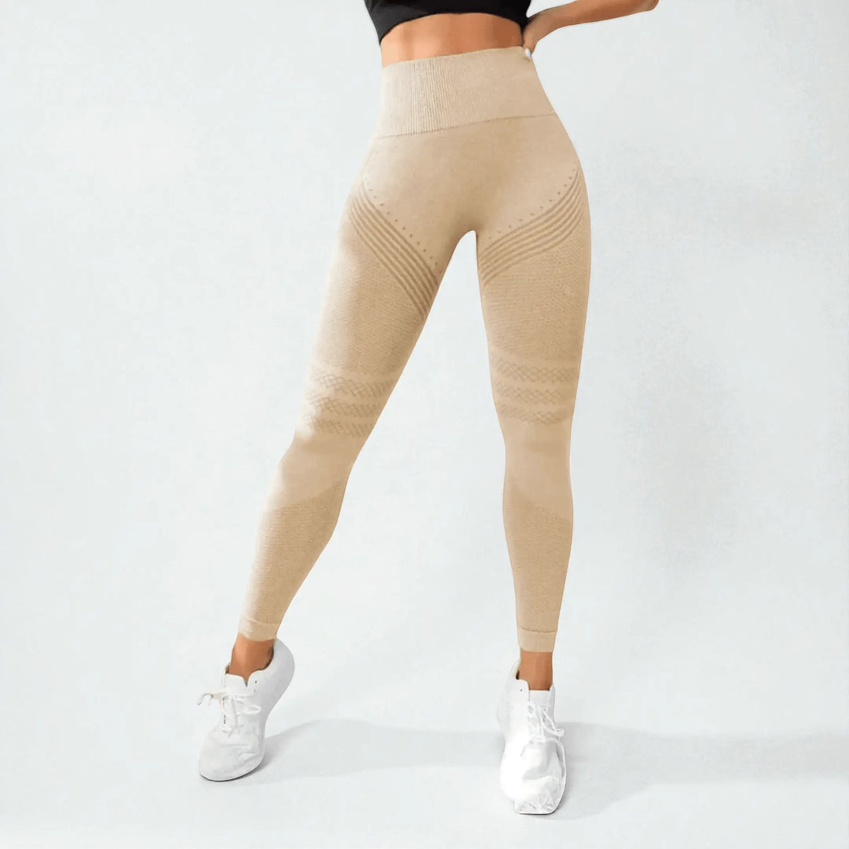 3D Leggings - Beige