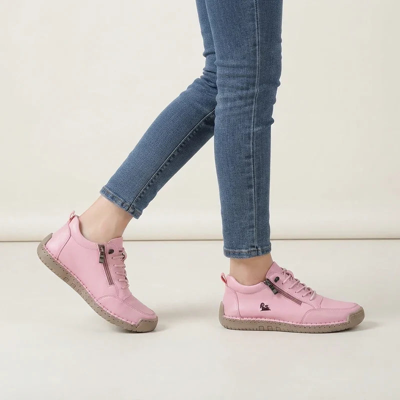 Comfort Sneakers with Side Zip for Wide Feet