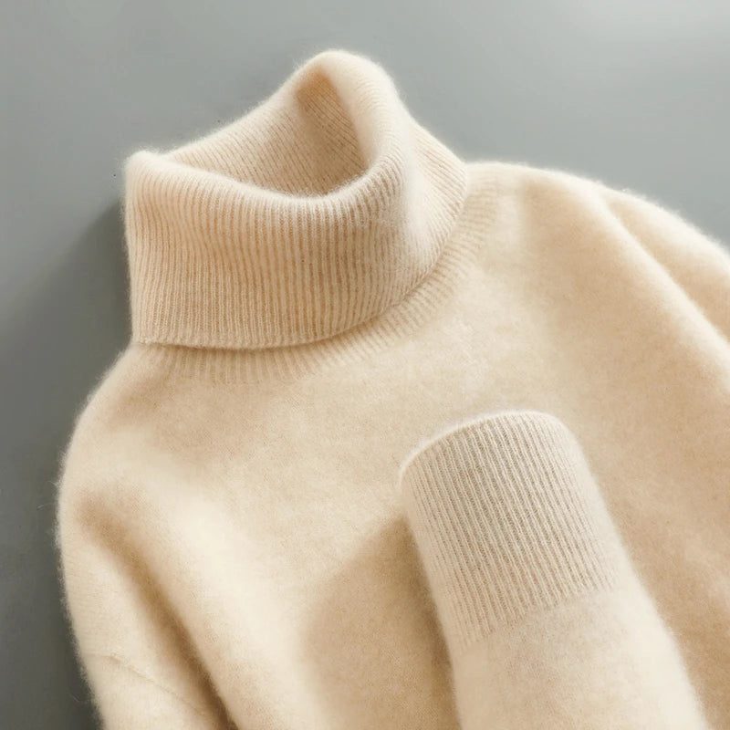 Merino Wool Turtleneck for Women