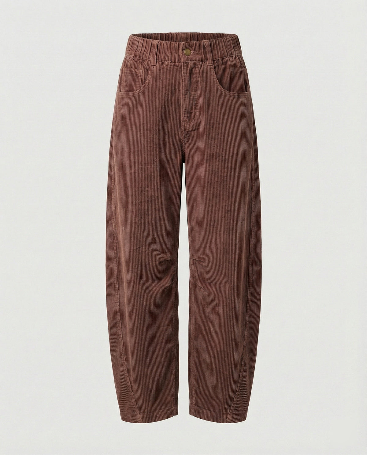 Women's Wide Corduroy Trousers High Waist