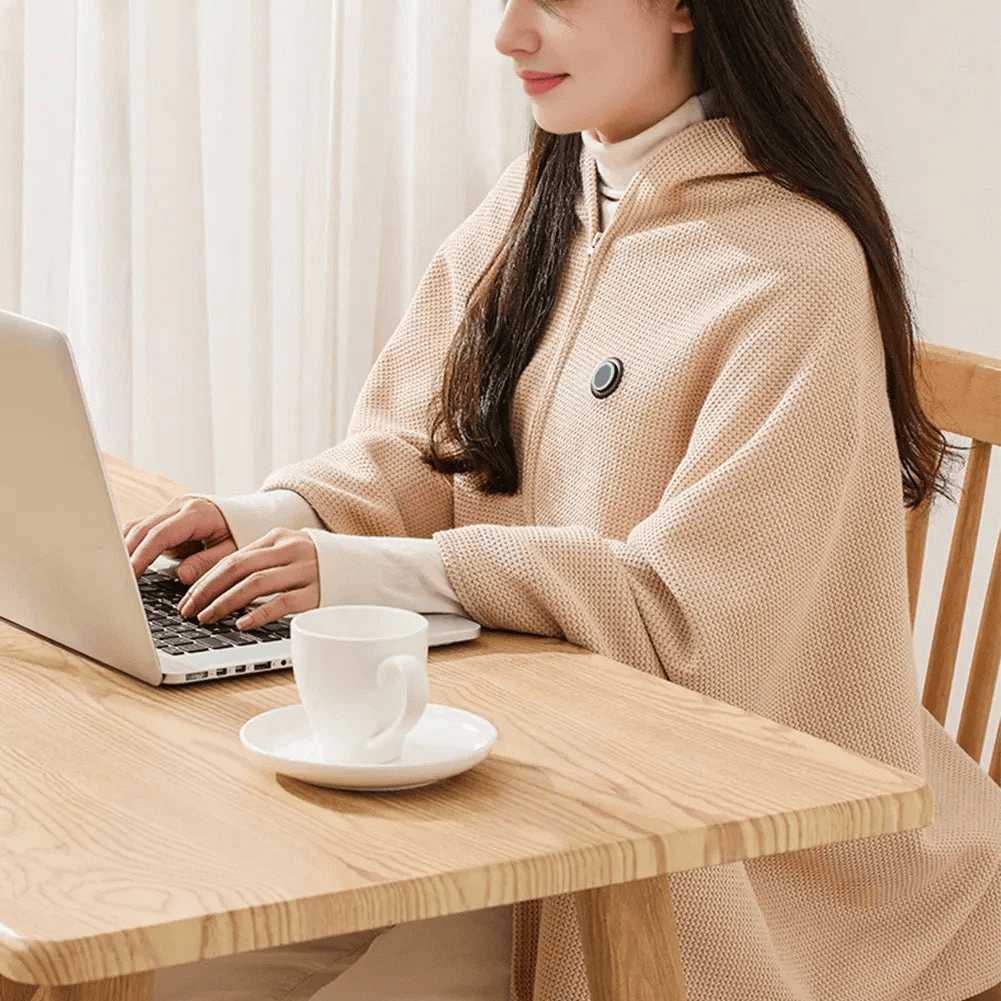 Keep Warm All Winter – Portable Electric Heated Blanket Shawl
