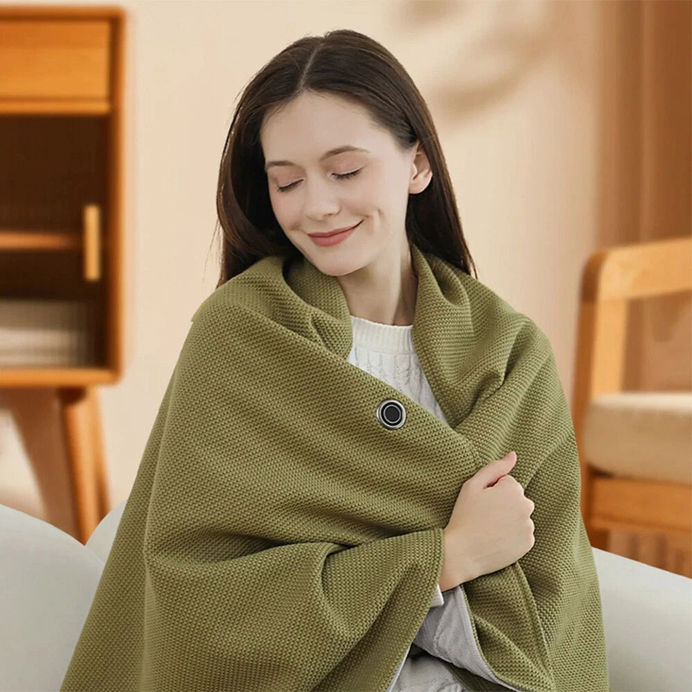 Keep Warm All Winter – Portable Electric Heated Blanket Shawl