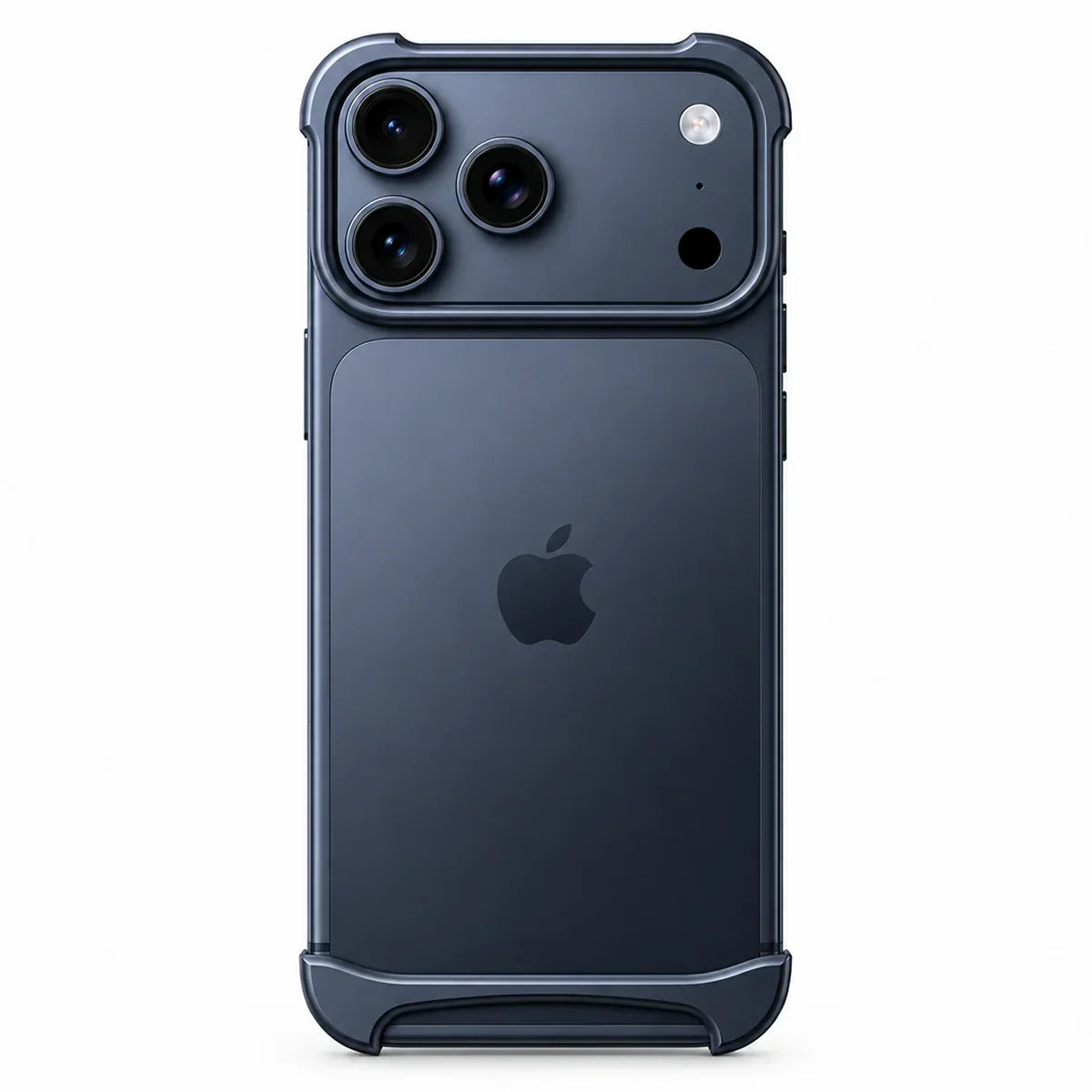 Slim aluminum iPhone bumper case with shockproof edge protection