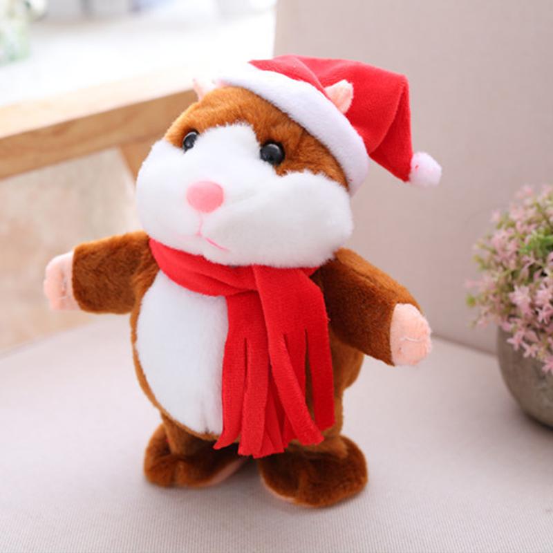 Talking Hamster Plush, Repeats Voices and Shakes Head