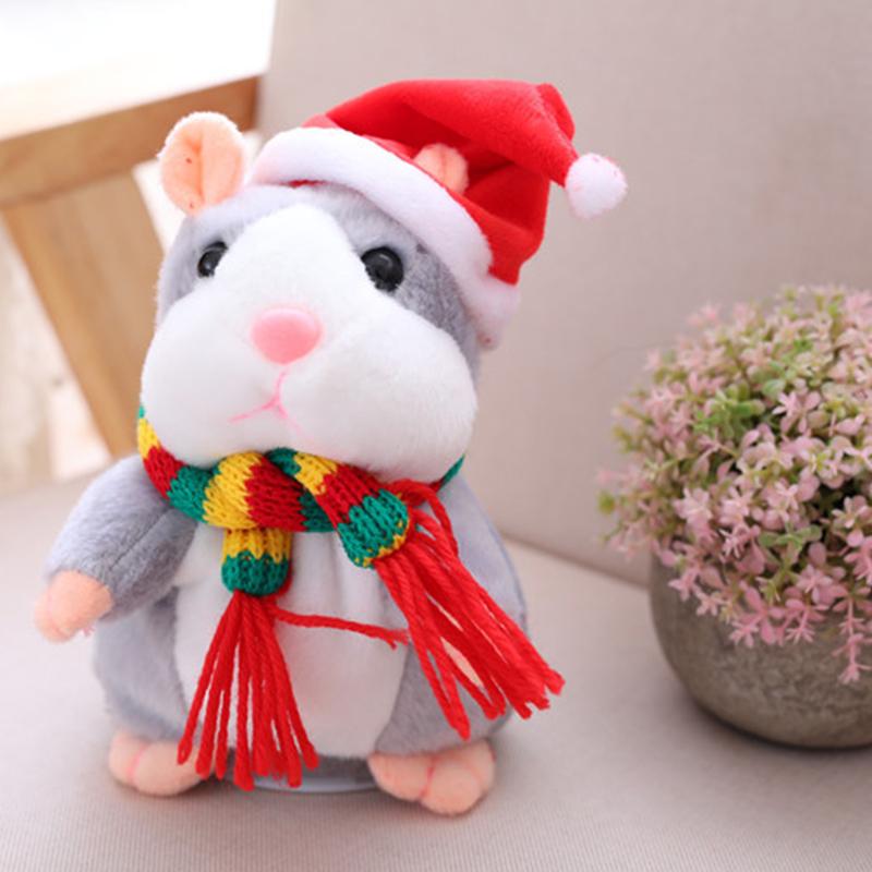 Talking Hamster Plush, Repeats Voices and Shakes Head