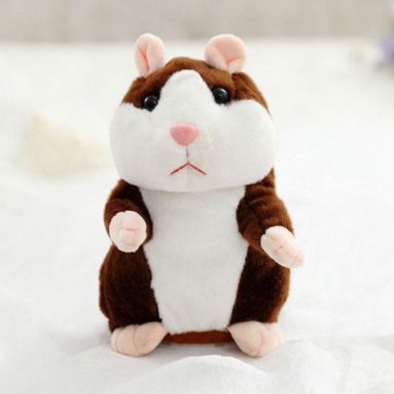 Talking Hamster Plush, Repeats Voices and Shakes Head