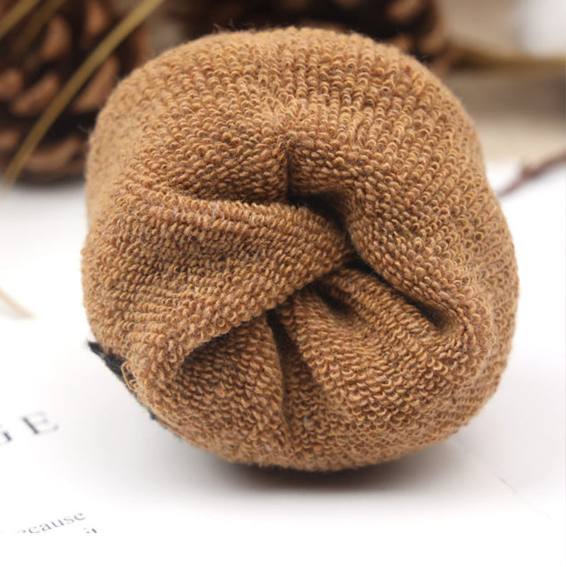 Vintage-Style Imitation Wool Socks with Thick Terry Lining