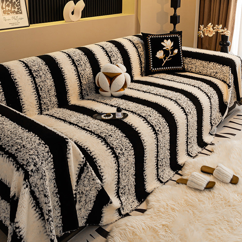 Soft Plush Sofa Cover with Non-Slip Backing – 9 Colours, 5 Sizes (180x130cm to 180x420cm) – Elegant Protection for 1-4+ Seater Sofas