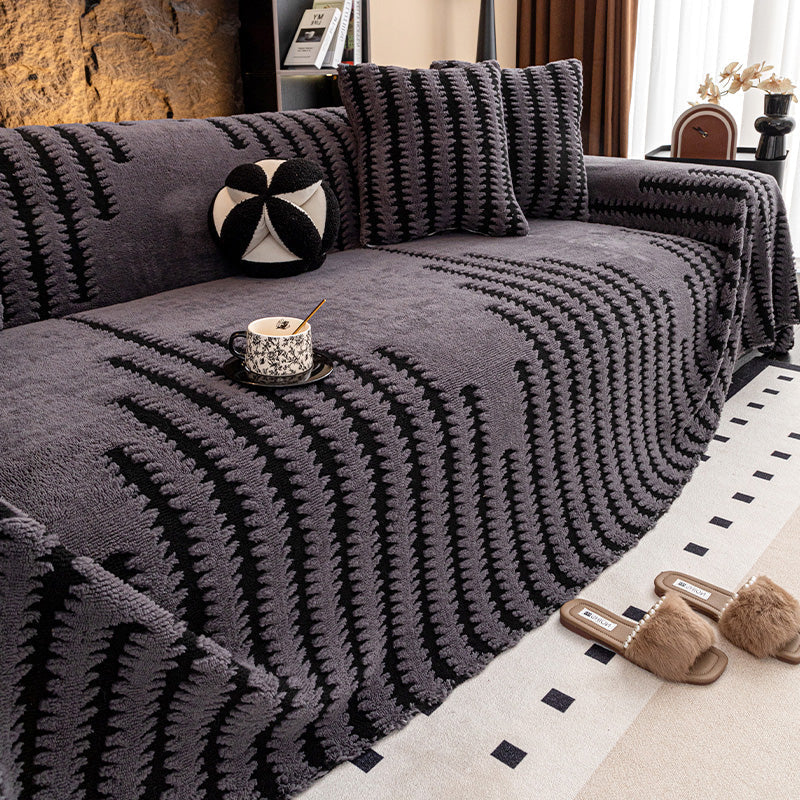 Soft Plush Sofa Cover with Non-Slip Backing – 9 Colours, 5 Sizes (180x130cm to 180x420cm) – Elegant Protection for 1-4+ Seater Sofas