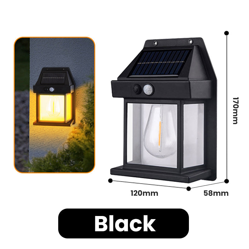 Solar Wall Light with Motion Sensor – Weatherproof, Automatic On/Off, Easy to Install for Garden and Pathways
