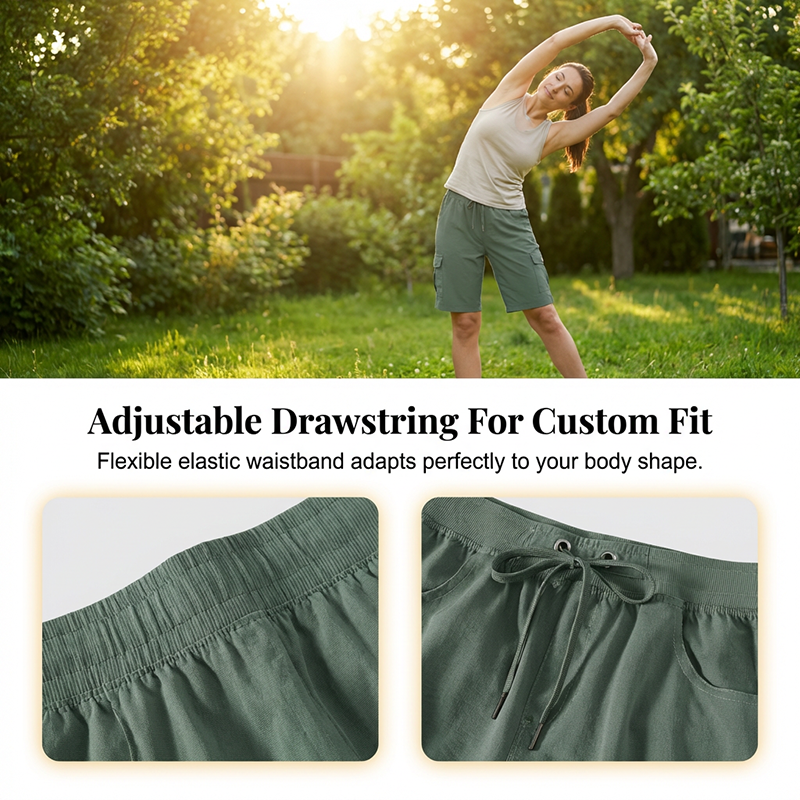 Women's Quick-Dry Cargo Shorts with Pockets