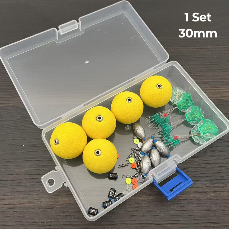 Complete Fishing Set with Floats, Sinkers and Rig Accessories
