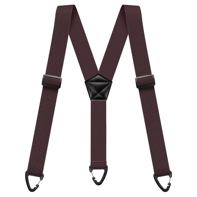 X-Shaped Suspenders for Men – Wide Elastic Straps, Heavy-Duty Clips & Fully Adjustable