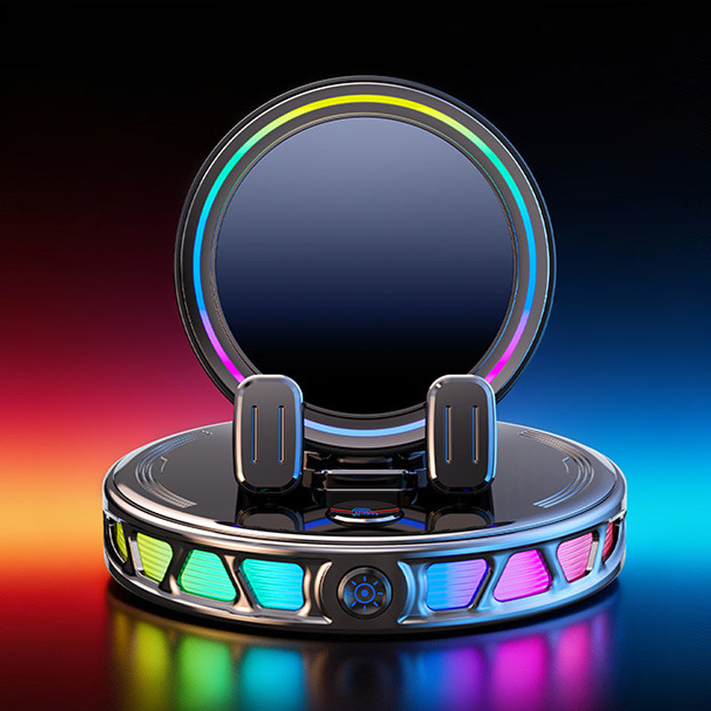 RGB Car Phone Mount Auto-Clamping & Wireless Charging