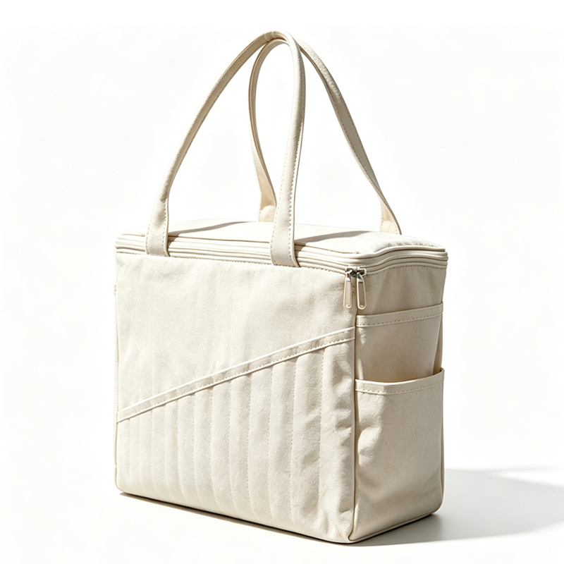 Practical Yarn Bag in Durable Canvas with Smart Compartments for Needles and Scissors