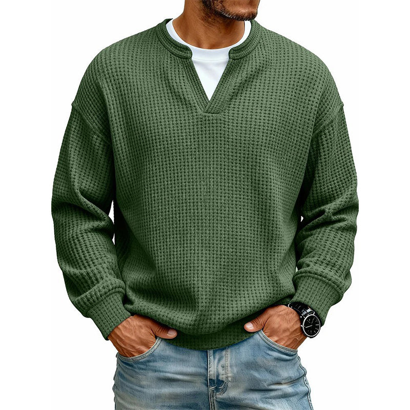 Structured Waffle Shirt for Men