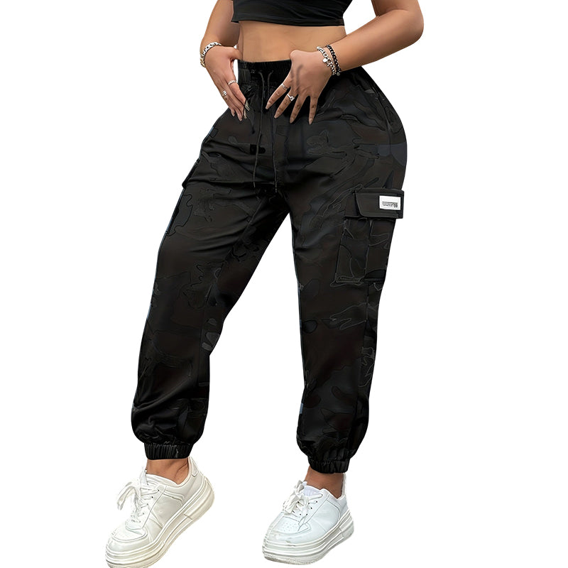 Women's Stretch High-Waist Cargo Joggers